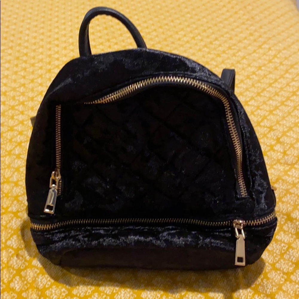 Mini Velour Backpack